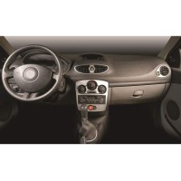 Накладки на панель 2008-2012 Карбон для Renault Clio III 2005-2012