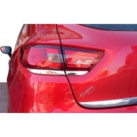 Накладка на задні ліхтарі (2 шт, нерж.) для Renault Clio IV 2012-2019