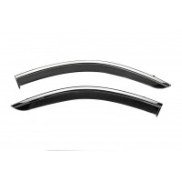 Ветровики с хромом Niken Luxury (2 шт) для Renault Dokker 2013-2022 гг