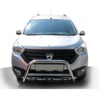 Кенгурятник WT003 (нерж.) для Renault Dokker 2013+
