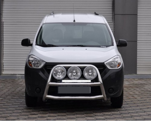 Кенгурятник WT022 (нерж.) для Renault Dokker 2013+
