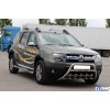 Renault Duster 2008-2017 Кенгурятник с надписью WT004 (нерж.) - 50361-11