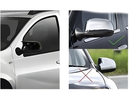 Накладки на зеркала BMW-Style (2 шт) V-1 для Renault Duster 2008-2017 гг