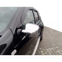 Renault Duster 2008-2017 Хром на зеркала вариант 2 (2шт) Carmos - Хромированный пластик