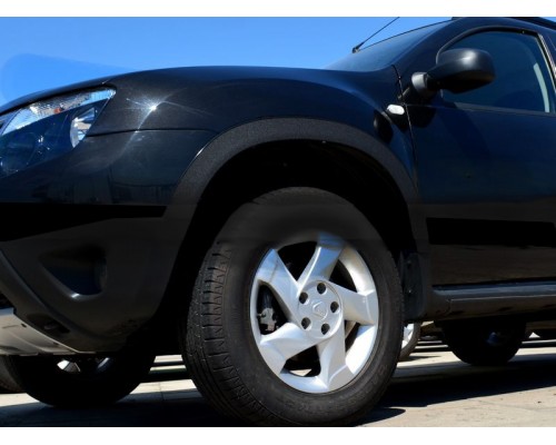 Розширювачі арок вузькі (4 шт, мат) Чорний мат для Renault Duster 2008-2017 - 79063-11