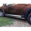 Бічні труби BB001 (2 шт., нерж.) 60 мм для Renault Duster 2008-2017