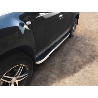 Боковые пороги Tayga V2 (2 шт., алюминий) для Renault Duster 2008-2017