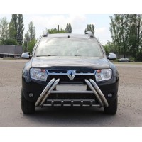 Кенгурятник WT01 (нерж) для Renault Duster 2008-2017