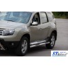 Бічні труби BB002 (2 шт., нерж.) для Renault Duster 2008-2017