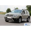 Бічні труби BB002 (2 шт., нерж.) для Renault Duster 2008-2017