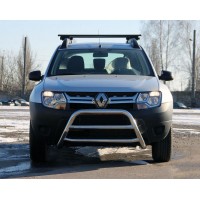 Кенгурятник WT022 (нерж) для Renault Duster 2008-2017