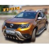 Кенгурятник без напису WT003 (нерж.) для Renault Duster 2018+