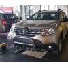 Кенгурятник без напису WT003 (нерж.) для Renault Duster 2018+