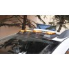 Козырек лобового стекла V2 (LED, черный мат) для Renault Duster 2018↗ гг.