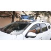 Козырек лобового стекла V2 (LED, черный мат) для Renault Duster 2018↗ гг.