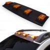 Козырек лобового стекла V2 (LED, черный мат) для Renault Duster 2018↗ гг.