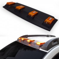 Козырек лобового стекла V2 (LED, черный мат) для Renault Duster 2018↗ гг.