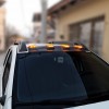 Козырек лобового стекла V2 (LED, черный мат) для Renault Duster 2018↗ гг.