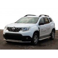 Передняя защита F3-10 (нерж.) для Renault Duster 2018+