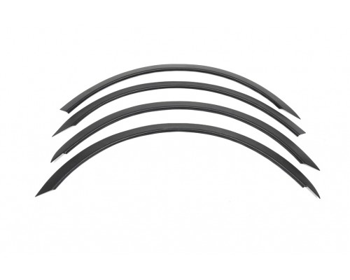 Накладки на арки (4 шт, черные) для Renault Espace 2002-2014 - 77667-11