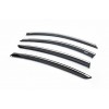 Ветровики с хромом (4 шт, Niken Chrome) для Renault Fluence 2009+ - 72590-11
