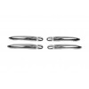 Накладки на ручки (4 шт., нерж.) 1 чип, Carmos - Турецкая сталь для Renault Fluence 2009+ - 56295-11