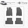 Renault Fluence 2009+ Резиновые коврики (4 шт, Stingray Premium) - 50046-11