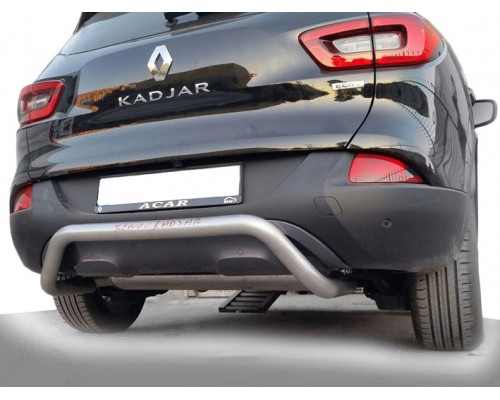 Задній захист AK007 (нерж) для Renault Kadjar