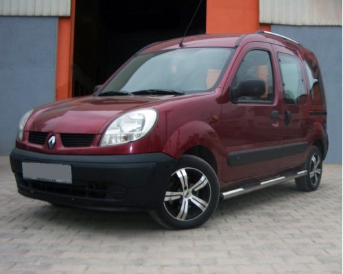 Бічні труби BB002 (2 шт., нерж.) для Renault Kangoo 1998-2008