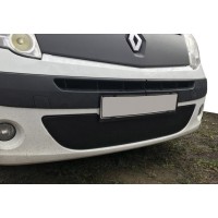 Зимняя нижняя решетка (2008-2013) Глянцевая для Renault Kangoo 2008-2019