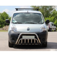 Кенгурятник WT002 (нерж.) для Renault Kangoo 2008-2020