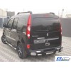 Бічні труби BB002 (2 шт., нерж.) 60 мм, коротка база для Renault Kangoo 2008-2020