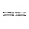 Накладки на ручки (4 шт, нерж) OmsaLine - Італійська нержавіюча сталь для Renault Kangoo 2008-2019 - 48807-11