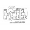 Накладки на панель Дерево для Renault Kangoo 2008-2019 - 52489-11