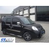 Бічні труби BB002 (2 шт., нерж.) 60 мм, довга база для Renault Kangoo 2008-2020