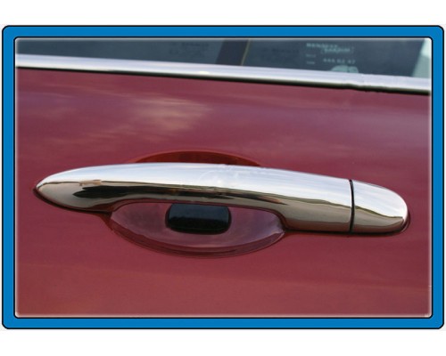 Накладки на ручки (нерж.) 4 шт, Carmos - Турецкая сталь для Renault Koleos 2008-2016 - 54009-11