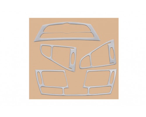Накладки на панель (Meric, Туреччина) Карбон для Renault Laguna 2007-2015