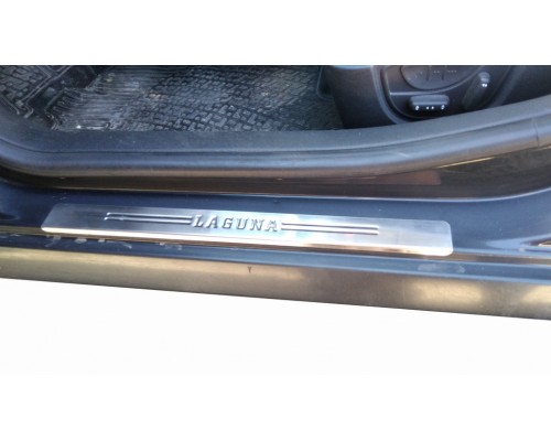 Накладки на пороги OmsaLine (4 шт, нерж) для Renault Laguna 2007-2015 - 49289-11