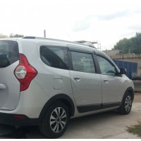 Накладки на арки (4 шт, черные) для Renault Lodgy 2013+