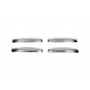 Накладки на ручки (4 шт., нерж.) OmsaLine - Італійська нержавіюча сталь для Renault Lodgy 2013+ - 54019-11