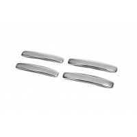 Накладки на ручки (4 шт., нерж.) OmsaLine - Італійська нержавіюча сталь для Renault Lodgy 2013+