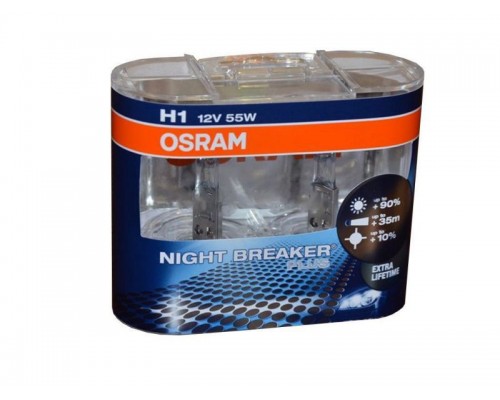 Лампа головного світла Osram 64150NBP Night Breaker Plus H1 55W - 77882-11