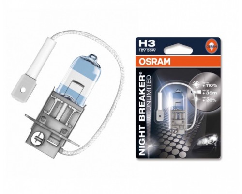 Лампа головного світла Osram 64151nbu Night Breaker Unlimited -2022100% H3 55W - 77884-11