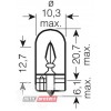 Указательная лампа Osram 2821 W3W 12V W2.1X9.5D - 77876-11