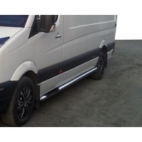 Боковые трубы BB002 (2 шт., нерж.) Средняя база для Renault Master 2004-2010