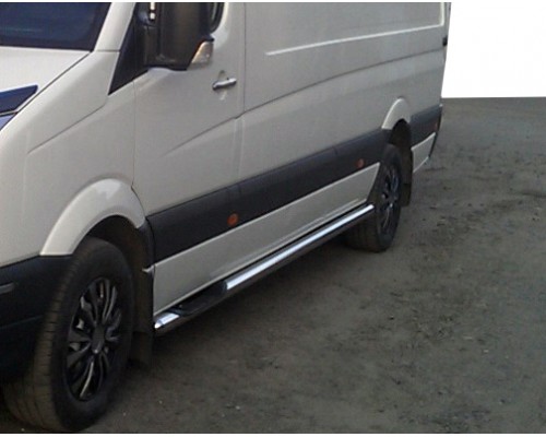 Боковые трубы BB002 (2 шт., нерж.) Длинная база для Renault Master 2004-2010 - 54037-11