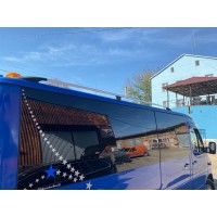 Рейлинги DD (2 шт, алюм) 265 см, Хром для Renault Master 2004-2010