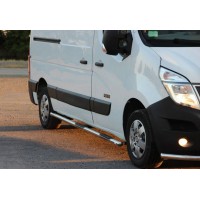 Боковые трубы BB002 (2 шт., нерж.) Длинная база для Renault Master 2011+