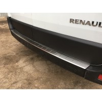 Renault Master 2011+ Накладка на задний бампер (нерж)