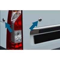 Заглушки (4 шт, нерж) Carmos - Турецкая сталь для Renault Master 2011-2023 гг